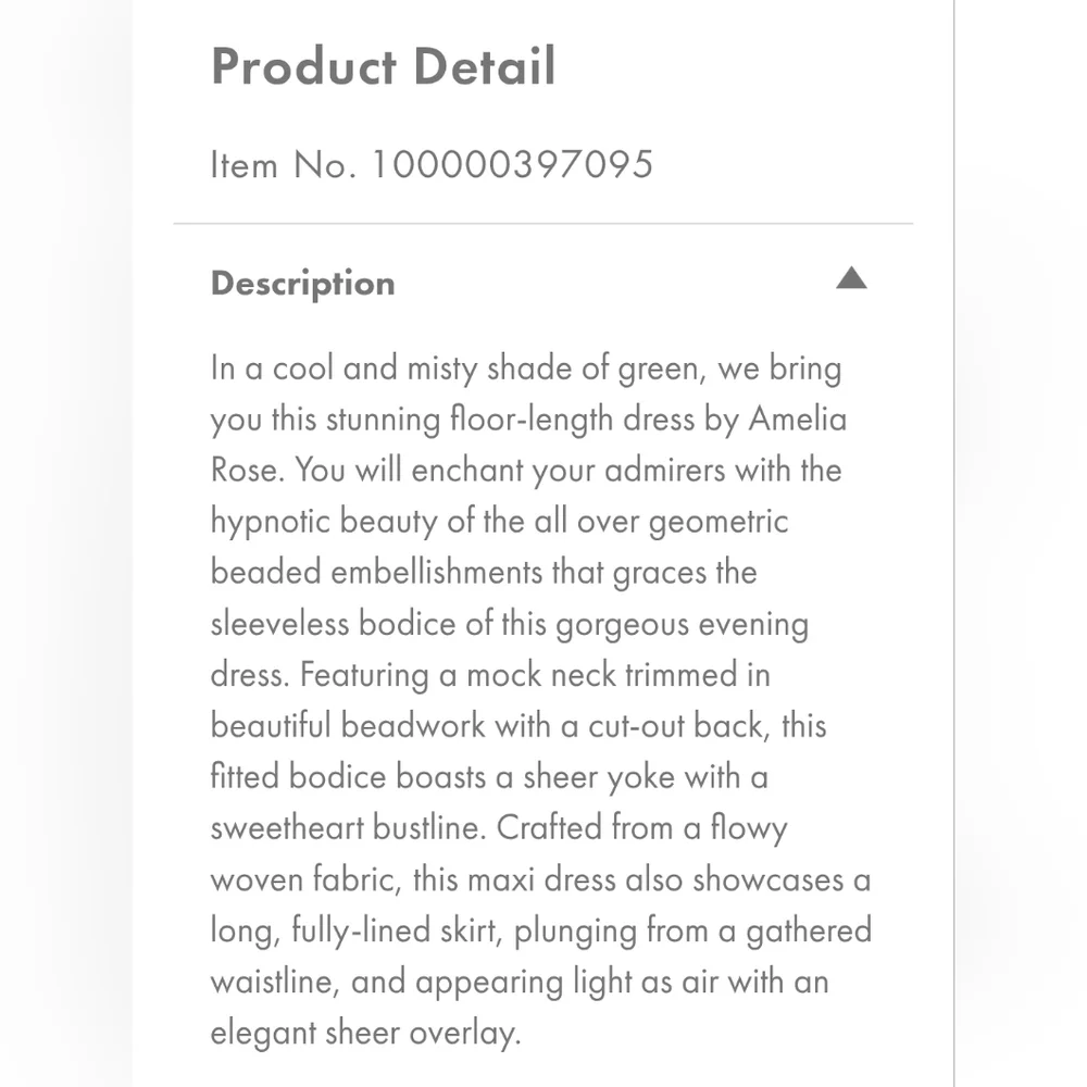 NWT Amelia Rose At Modcloth Unforgetable Evening Maxi Dress Size 6 - Picture 4 of 9